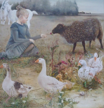 Aukso avinėlis, 2016, drobė, aliejus, 139x136 cm