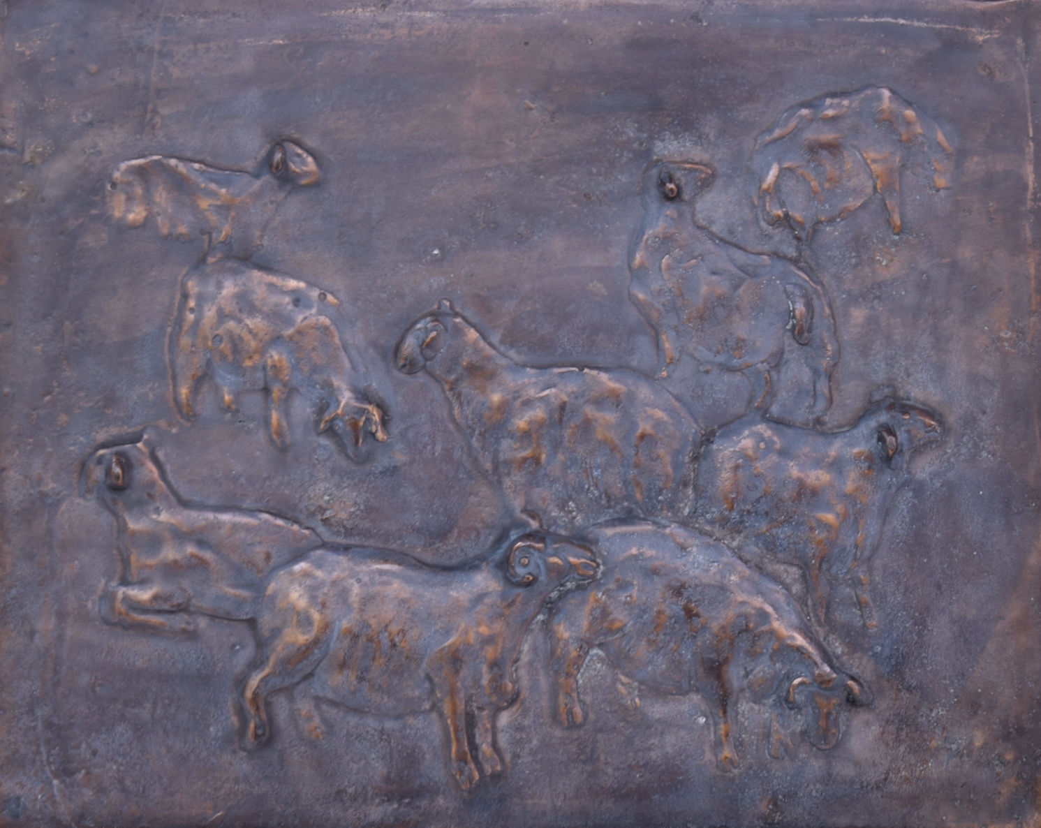 Sheep in the Meadow, 2020, br, 20x25cm, 2/10