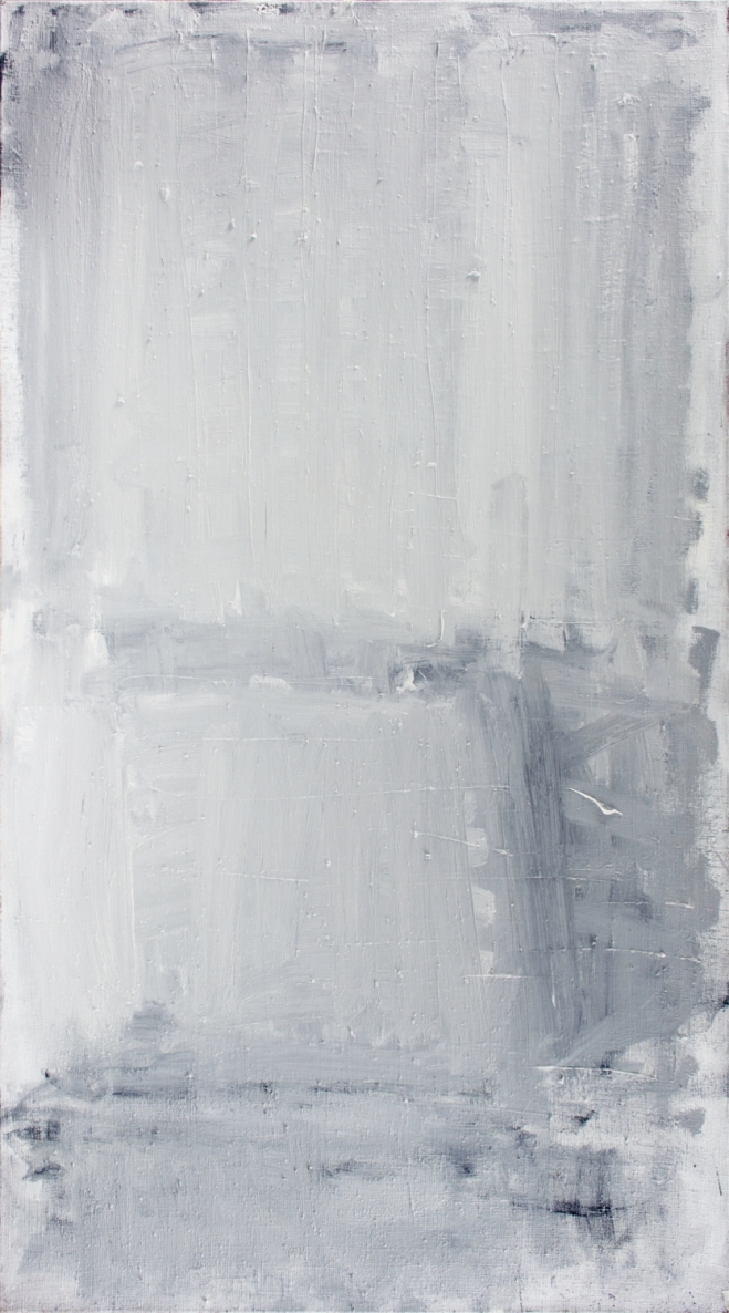 Baltas interjeras, 2018, drobė, aliejus, 180x100 cm 