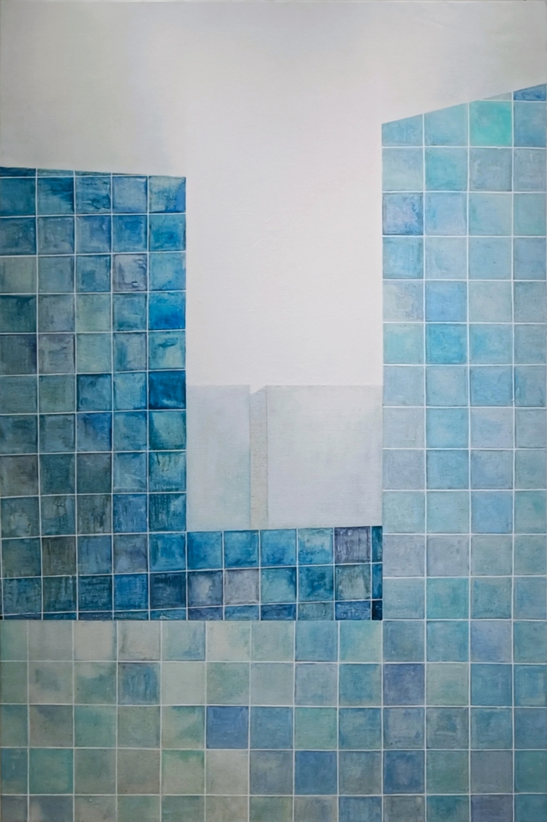 Baseinas, 2023, drobė, aliejus,  200x133 cm