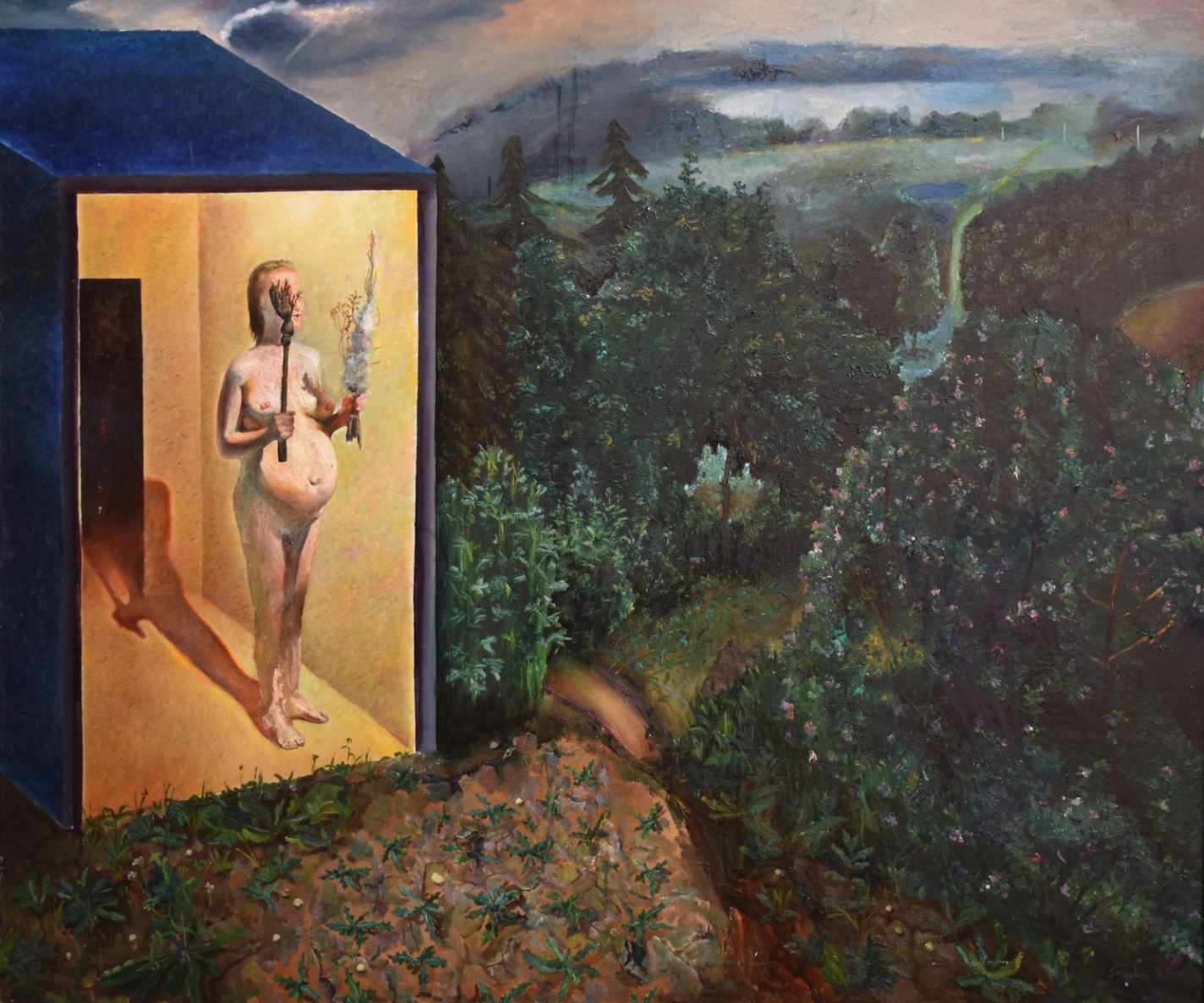Be pavadinimo, 1985, drobė, aliejus,  110x130 cm 