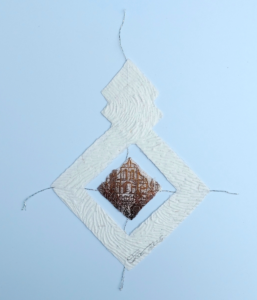 Untitled, 2025, paper, author's technique, 1/1, 15x12 cm