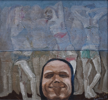 Be pavadinimo,  abipusis, 1976, kartonas, aliejus, 56x60 cm