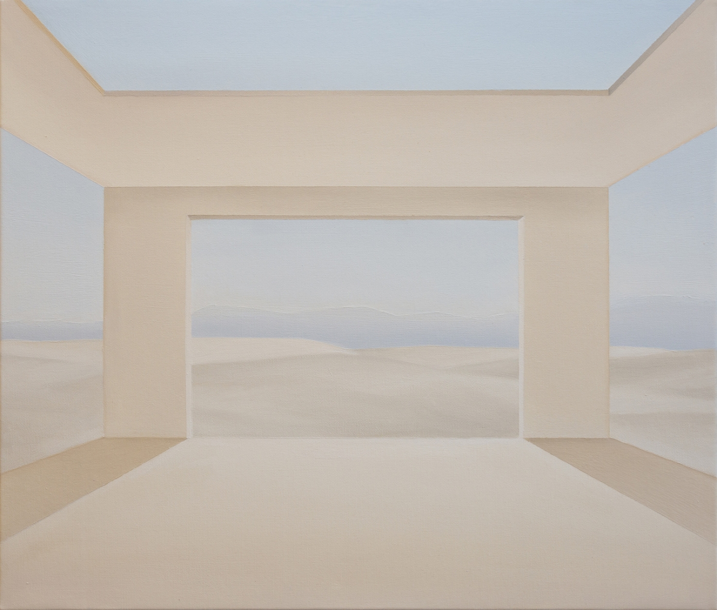 Be sienų, 2021, drobė, aliejus, 55x65 cm 