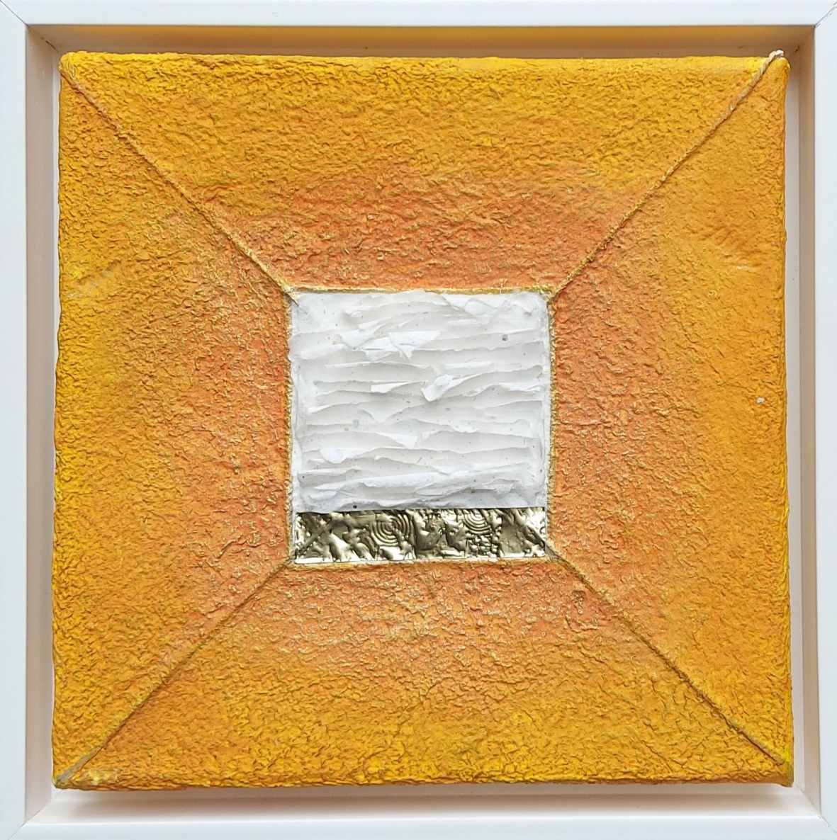 Flashes II, 2021, canvas, acrylic, author's technique, 23x23 cm