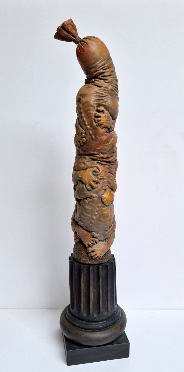 Tower, 2016, wood, paint, h 81x18x18 cm, 1/1