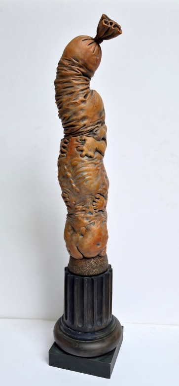 Tower, 2016, wood, paint, h 81x18x18 cm, 1/1