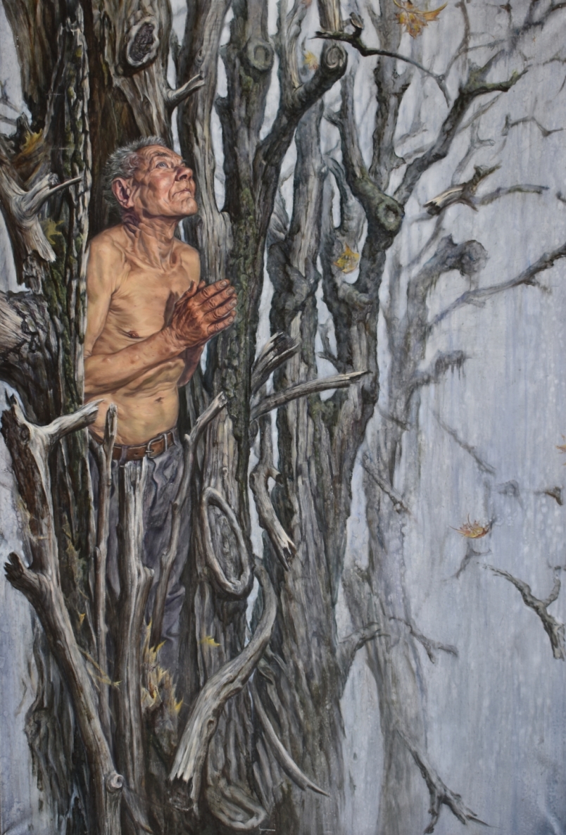 Falling Branches, 2014, oil on canvas, 190x130 cm