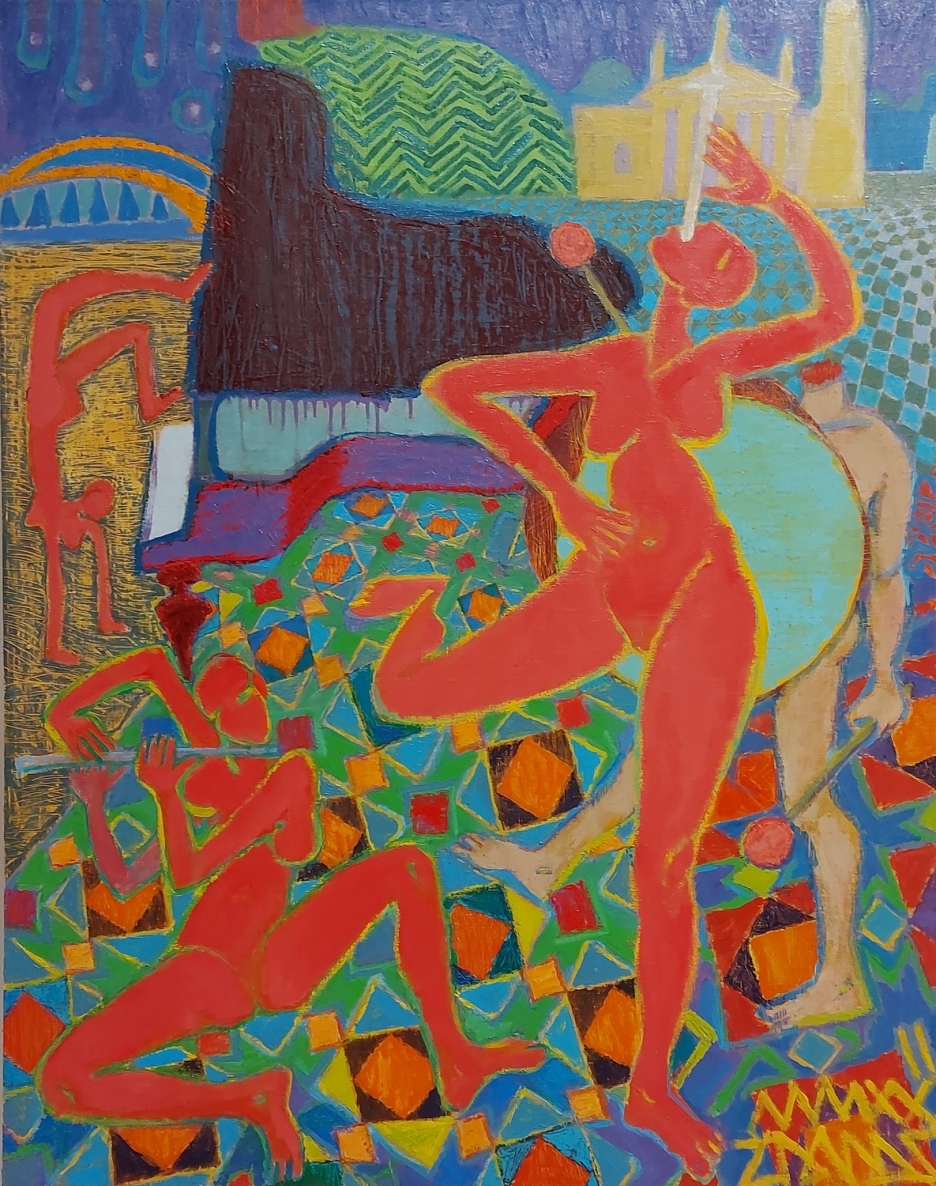 Cirkas, 2020-2022, drobė, aliejus, 147x115 cm