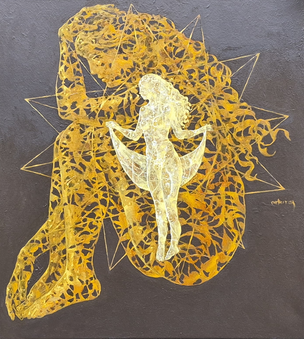 Dangaus kūnai. Nežinoma žveigždė, 2026, drobė, aliejus, 55x50 cm