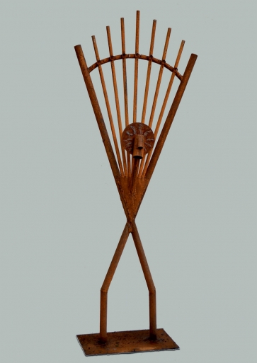 Heavenly Music, 2016, oxidized metal, h 163cm, 1/1