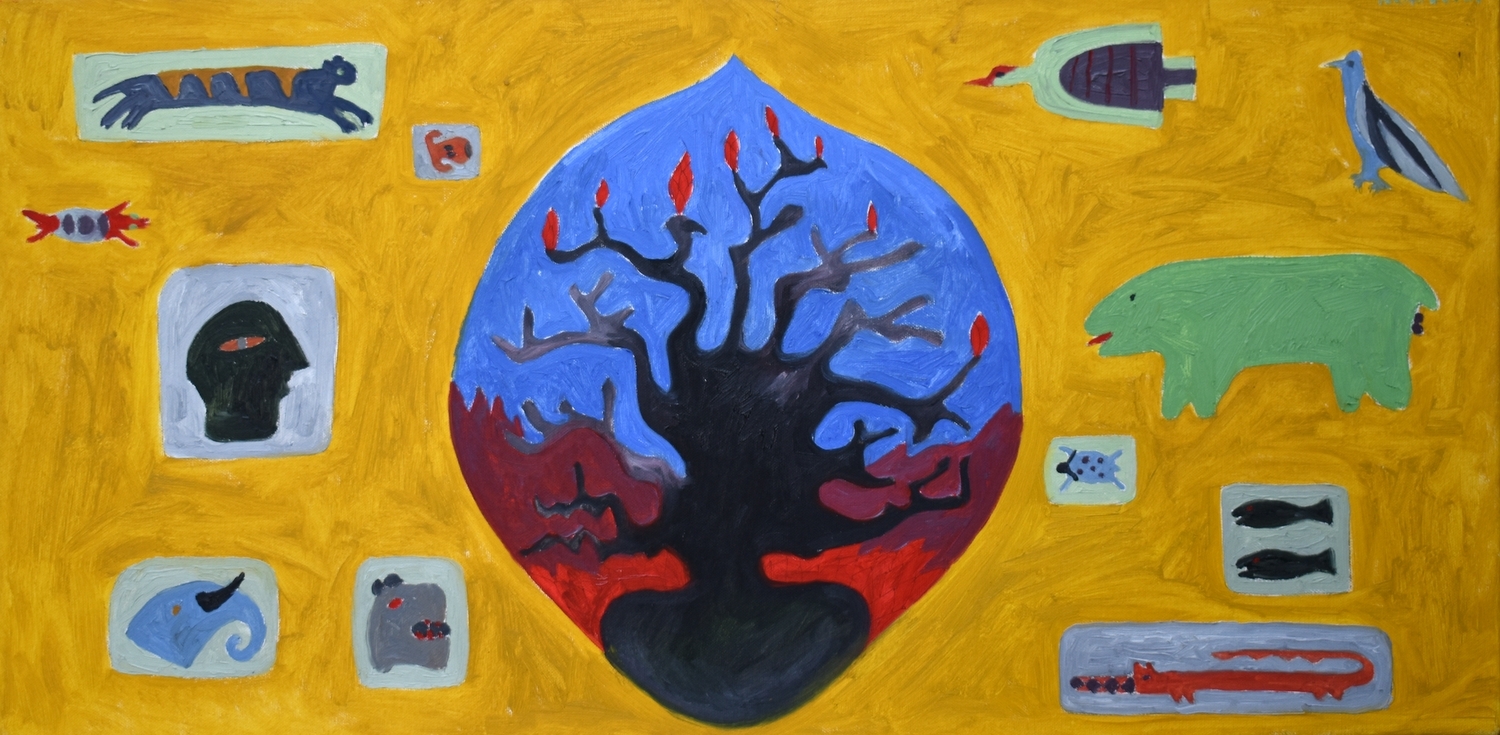 Burning Bush, 2003, canvas, acrylic, 40x80 cm