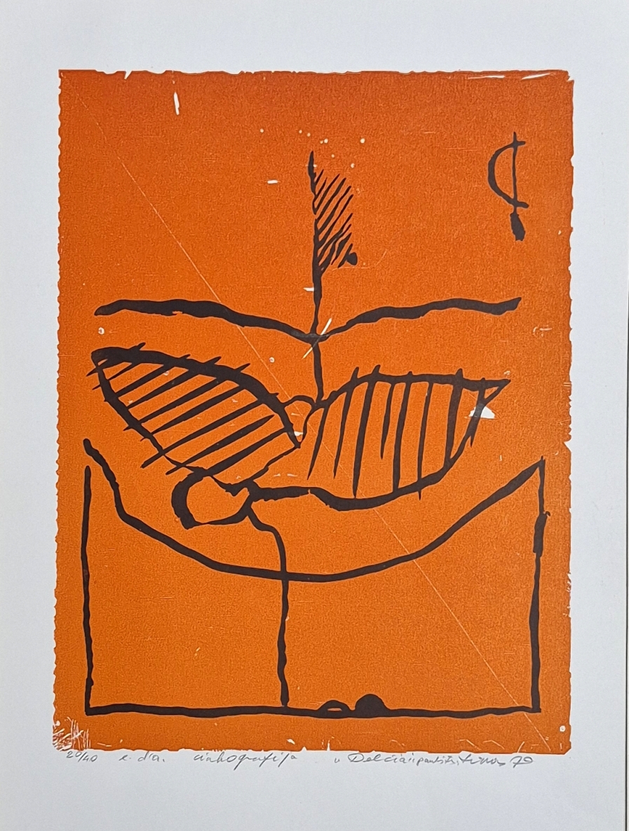 Wane and Bird, 1979, e.d.a., zincography, 33x24.5 cm, 20/40