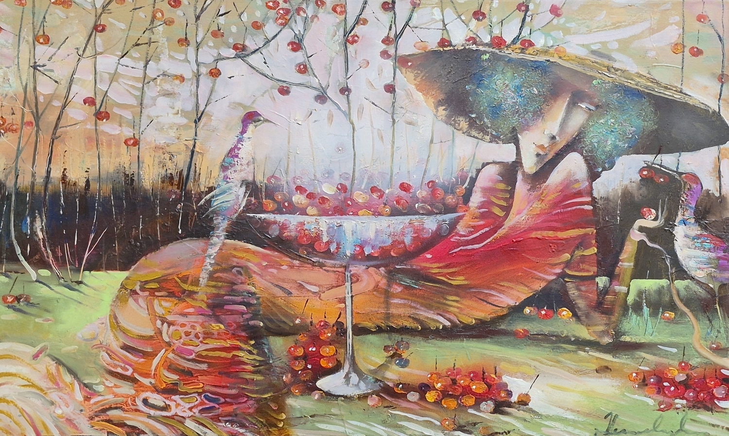 A bright Day, 2023, oil on canvas, 75x75 cm 