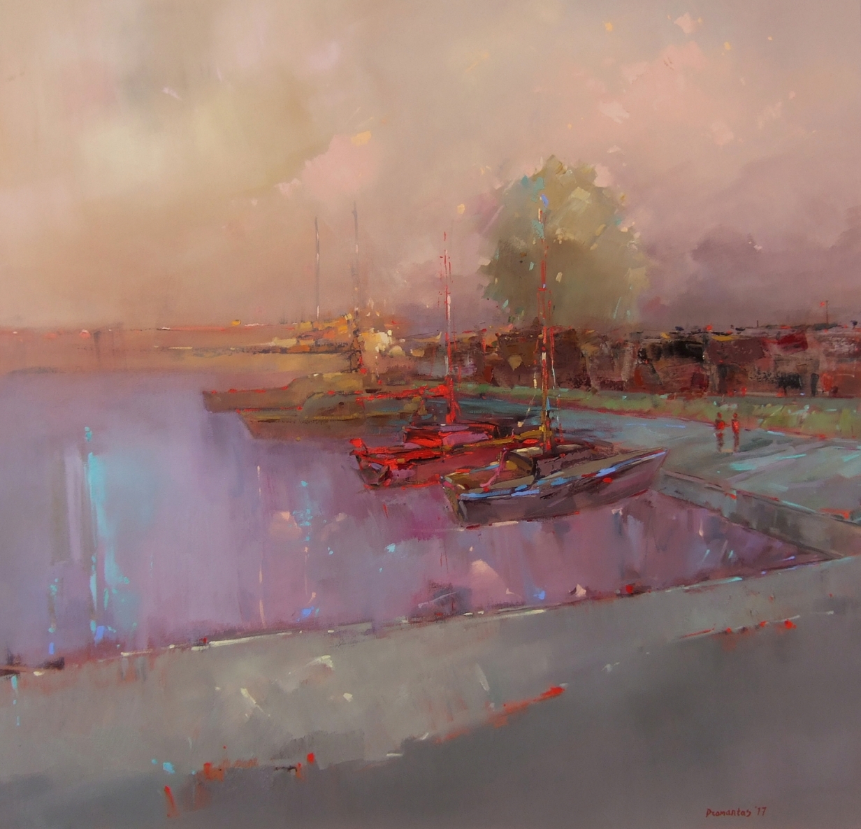 Dialogue No. 1, 2017, canvas, oil, 95x90 cm 