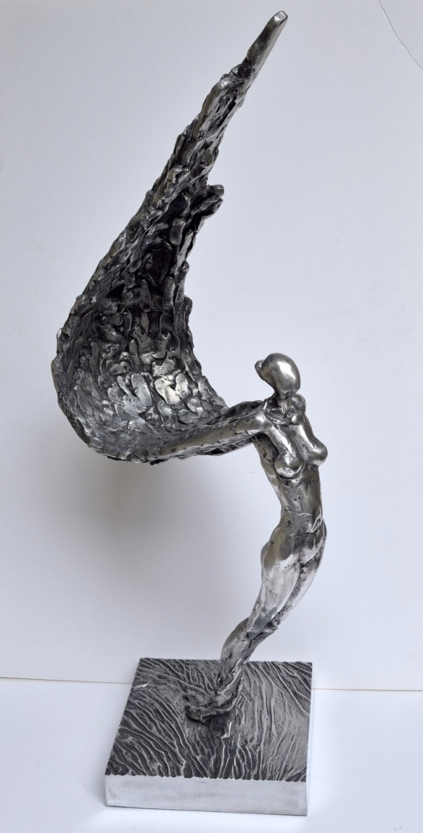 The Great Rose of Turaida, 2026, silumin, h 89x30x33 cm, 1/1