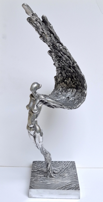 The Great Rose of Turaida, 2026, silumin, h 89x30x33 cm, 1/1