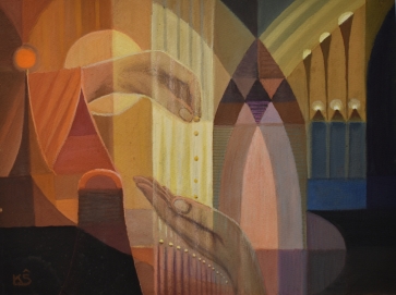 Dosnumo ranka, 1967, popierius , tempera 45x60 cm