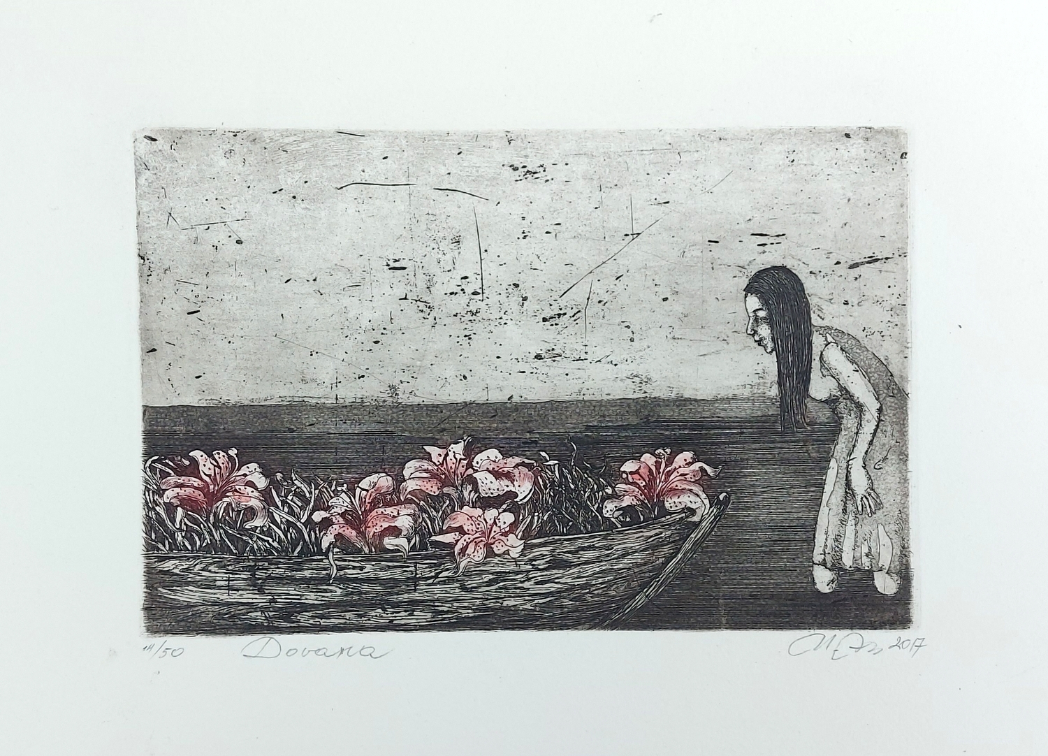 Gift, 2017, etching, 14x21 cm, 14/50