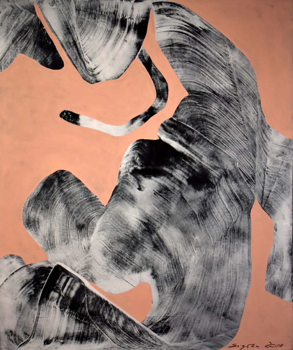 Dramblio išklotinė,  2018, autorinė technika, 120x100 cm