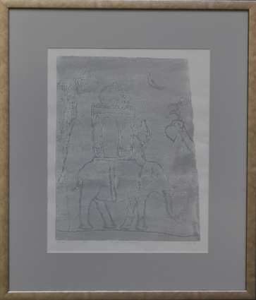 Dramblys, 1994, 47x38cm, su rėmu 71x61cm, 10/18