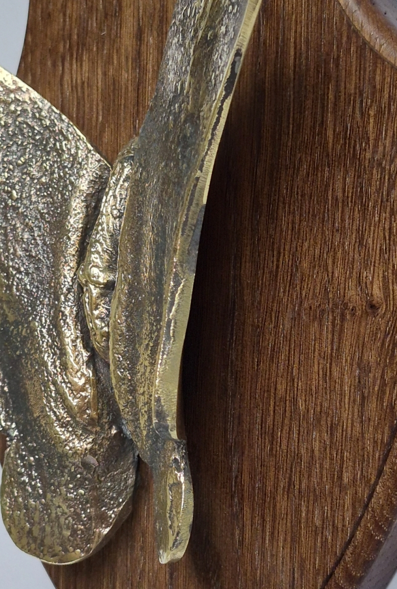 Butterfly. Trophy, 2021, bronze, wood, h 20x15x6 cm, 1/3