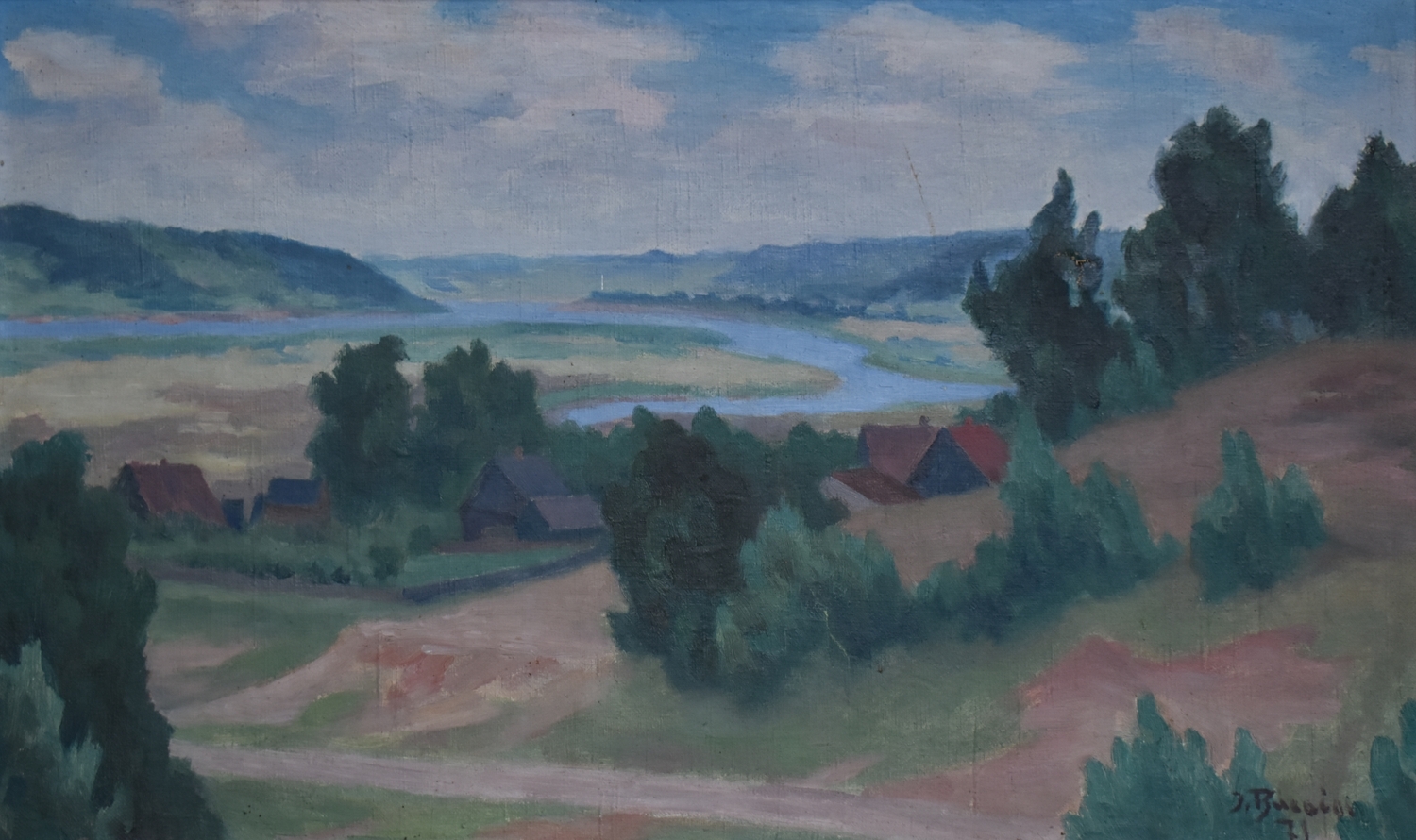 Kaniukai, 1971, oil on canvas, 36x61 cm