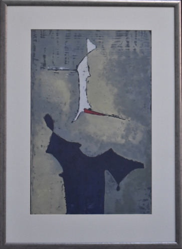Balta keleivė, 2009, popierius, moliotipija, 70x52cm, 1/1