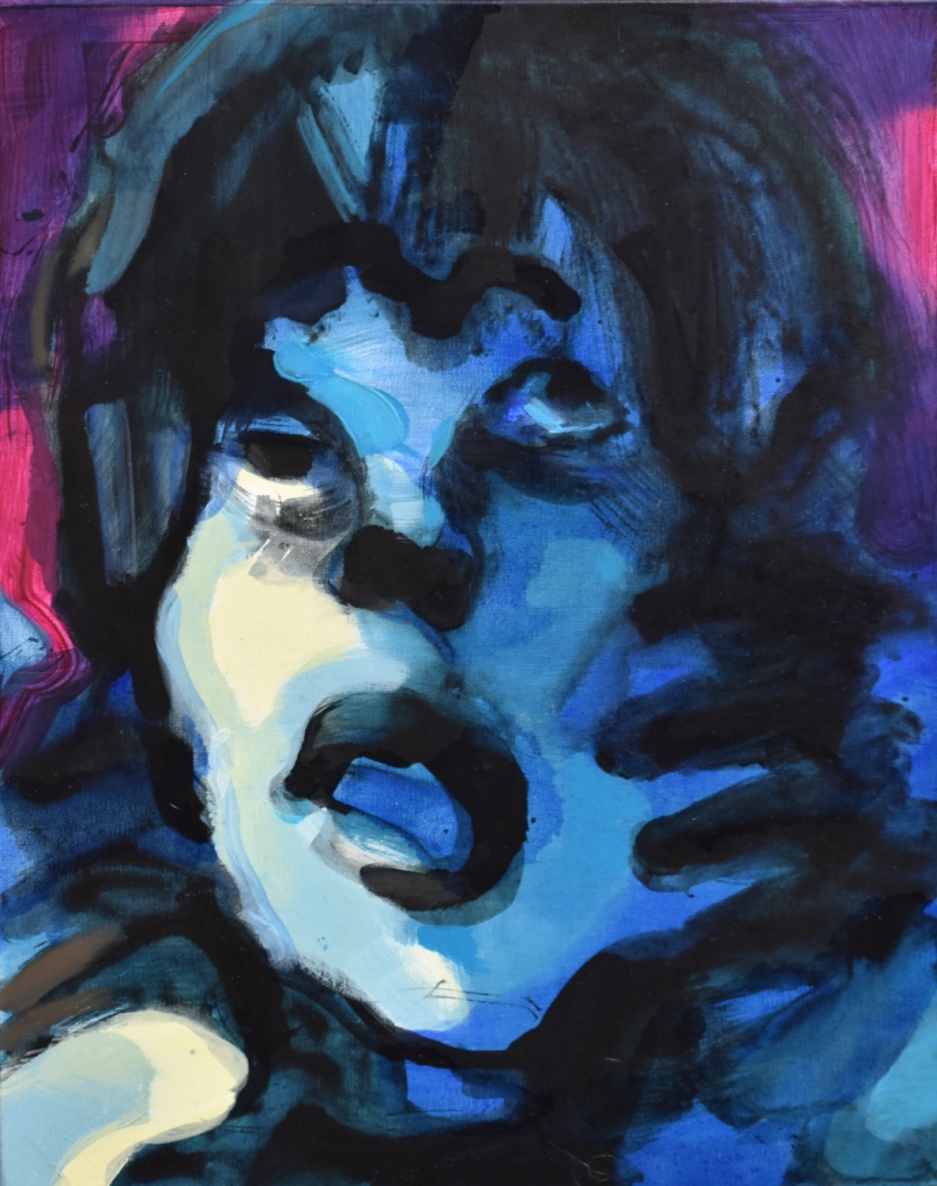 Silence, 2022, canvas, acrylic, oil, 50x40 cm