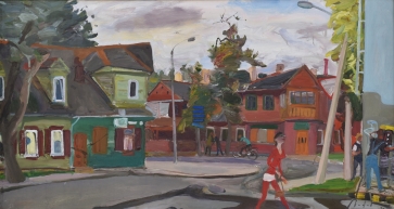 Žvėrynas, 2011, drobė, aliejus, 54x100 cm, rėmas 64x110 cm