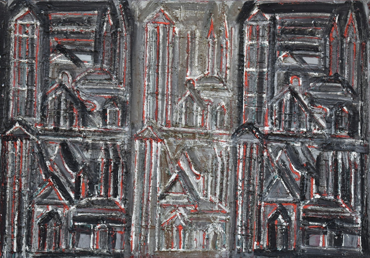 Vilnius, 1970-1980, oil on canvas, 81x116cm