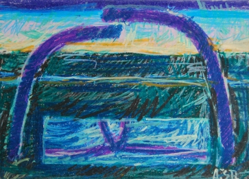 Be pavadinimo, 2007, pop., pastelė, 50x70cm