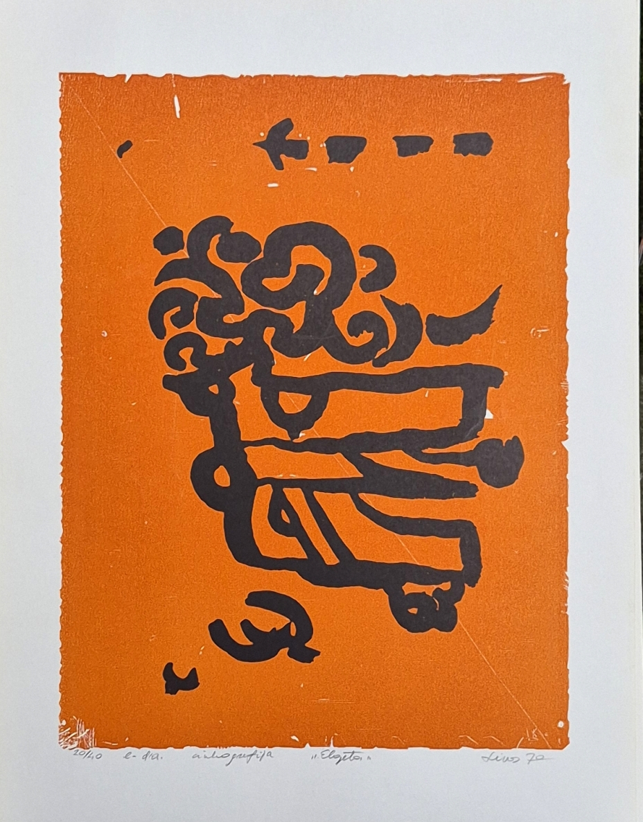 The beggar, 1979, e.d.a., zincography, 33x24.5 cm, 20/40