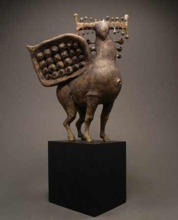 Elnias, 2015, bronza, ąžuolas, h 30 cm, 1/10