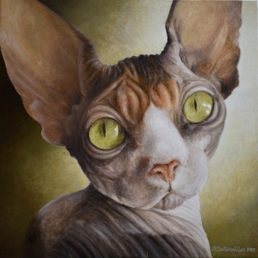 Elytė, 2021 drobė, aliejus, 36x36 cm