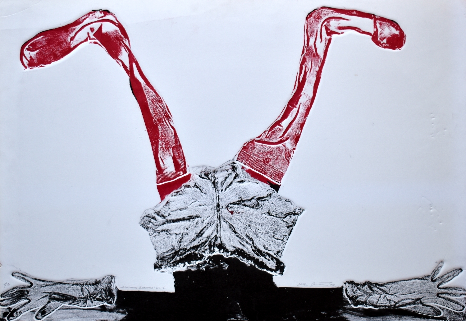 Erotic Games No. 7, 2008, linen engraving, 70x100 cm, 1/2