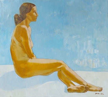 Figūra, 2005, drobė, aliejus, 90x100 cm