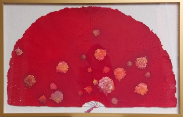 Flamenko II, 2008, popierius, autorinė technika, 58x96 cm, rėmas 68x105 cm, 1/1