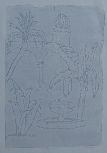 Fontanas, 1994, autorinė technika, 45x31cm