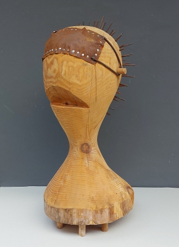 Galva, 2022, medis, metalas, h 88x37x46 cm, 1/1