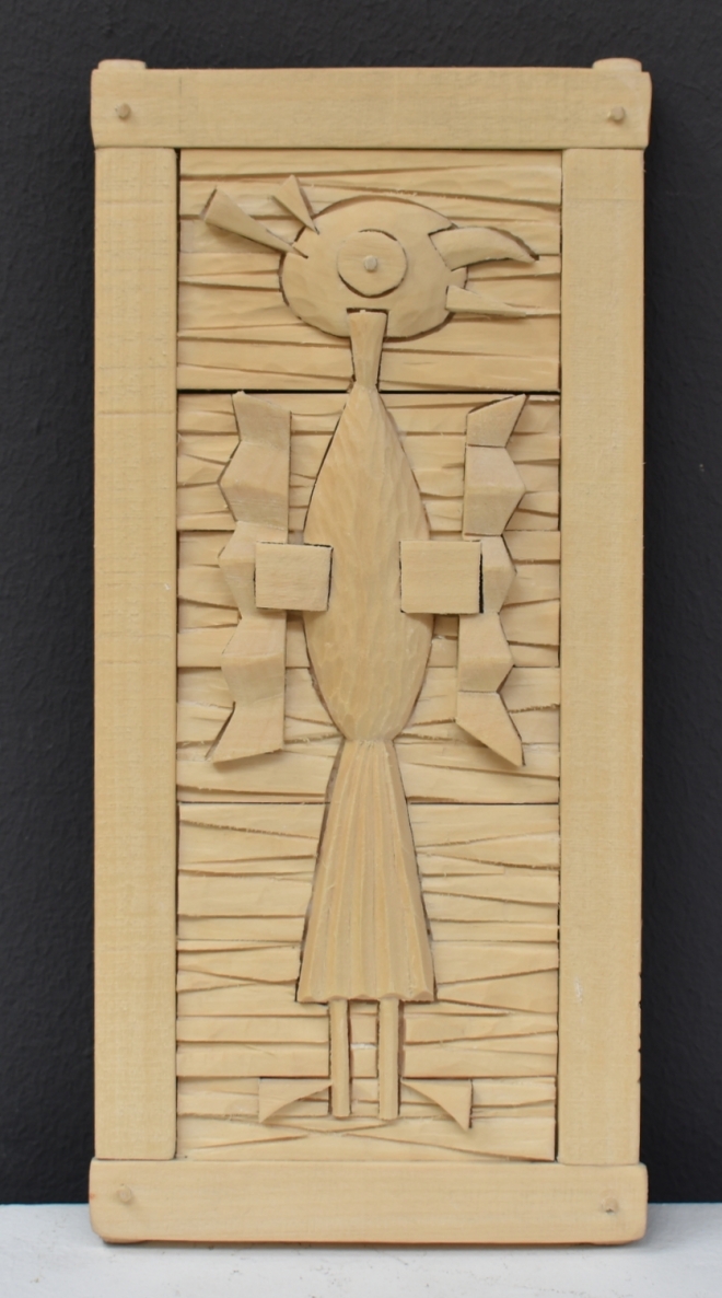 The Cuckoo, 2022, wood, 26x12x1cm
