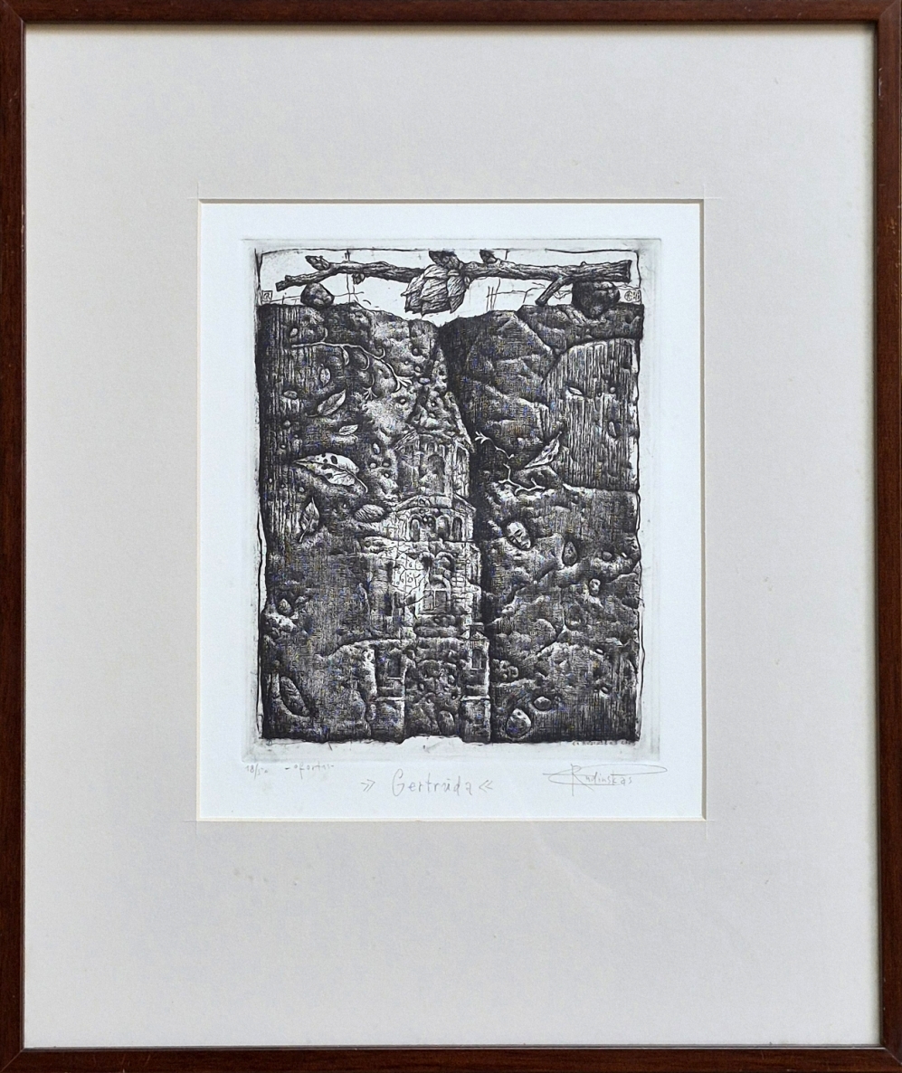 Gertrūda, 2005, ofortas, 20x15 cm,  41x34 cm, 18/50