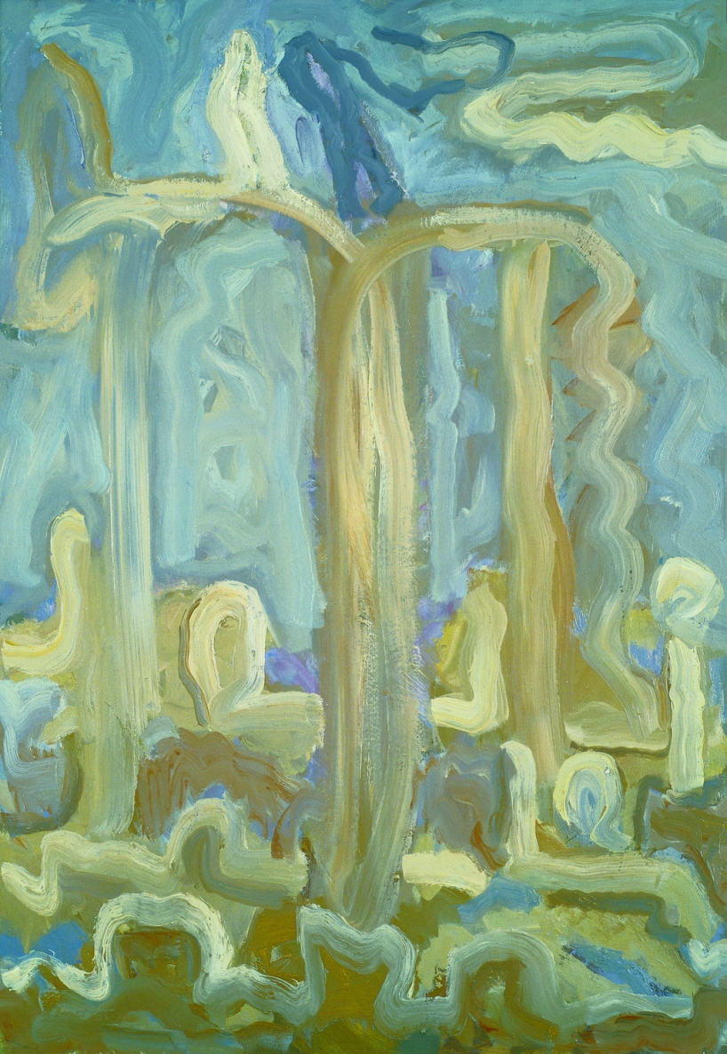 Gundymas ant šelmens I, 1990, drobė, aliejus, 116x81 cm 
