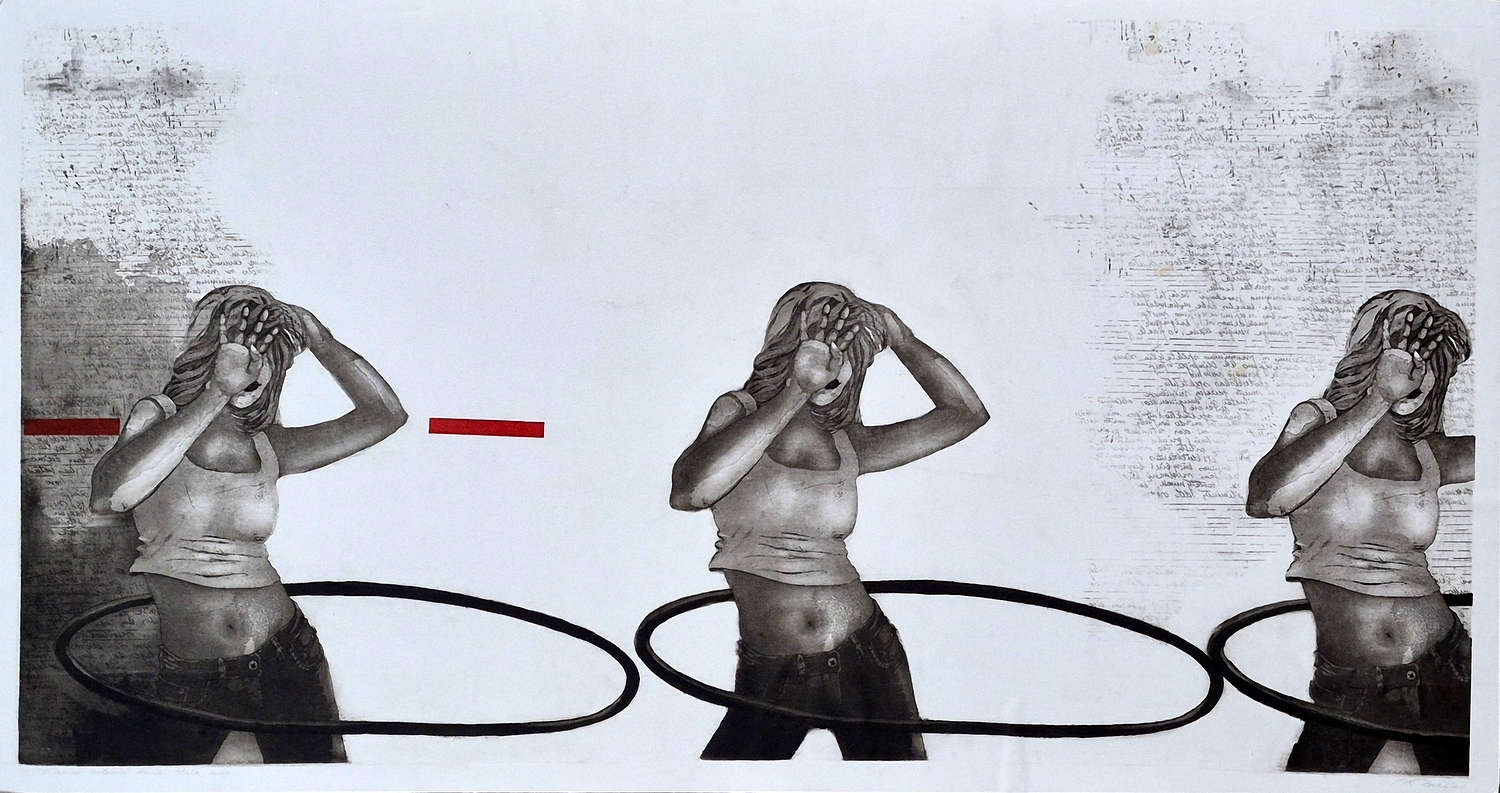 A Long Gone Day. Hula Hoop, 2011, etching, aquatint, 64x124 cm, 7/30