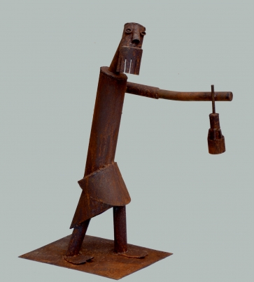 Looking for man, 2017, oxidized metal, h 88cm, 1/1