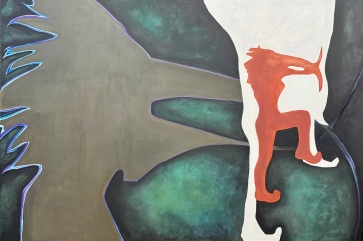 Walking in My Shoes, 2025, canvas, acrylic, 140x240 cm