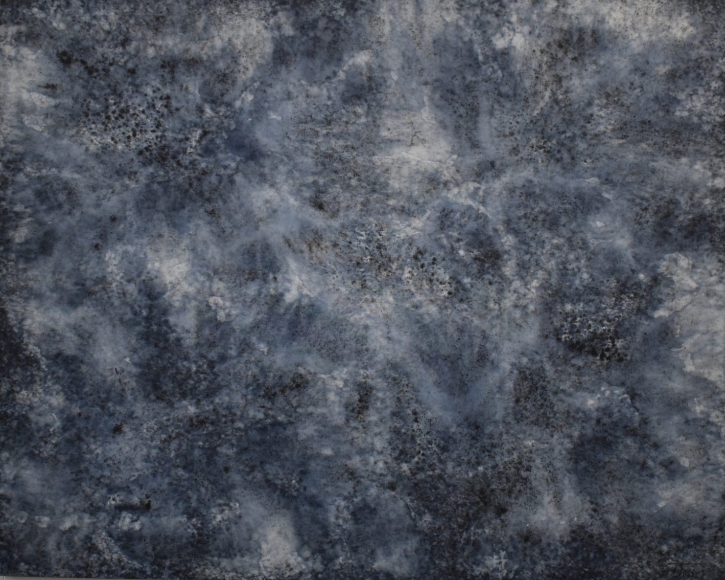 Iš ciklo Tylios struktūros, 2008, drobė, akrilas, 120x150 cm 