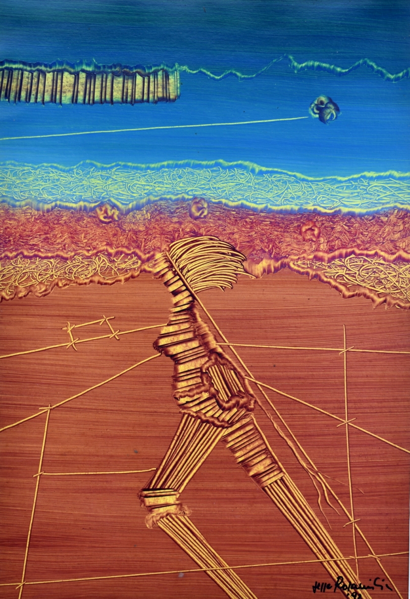 Iš serijos Vėjo peizažai, 1992, aliejus ant kartono, 46x32 cm