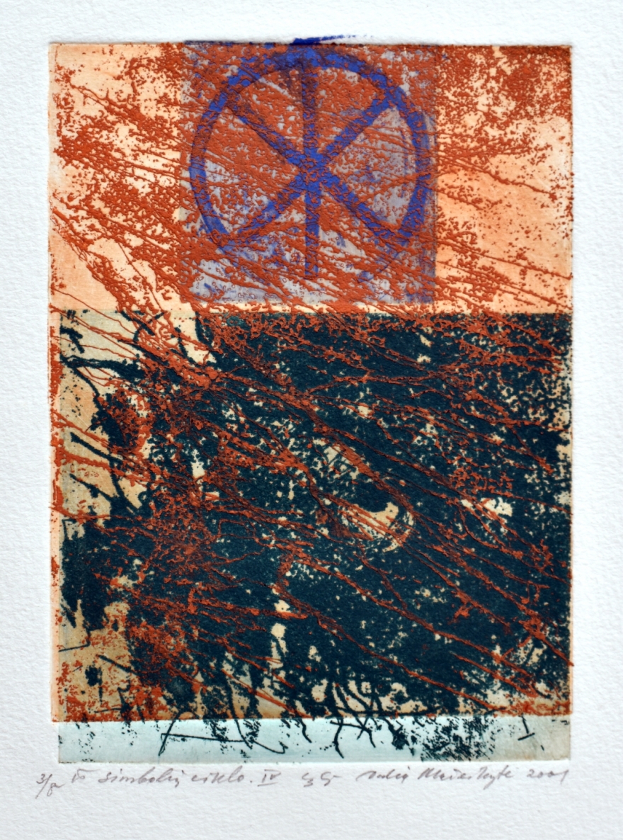Iš simbolių ciklo IV, Iš simbolių ciklo IV, 2001, mišri technika, 15x11cm