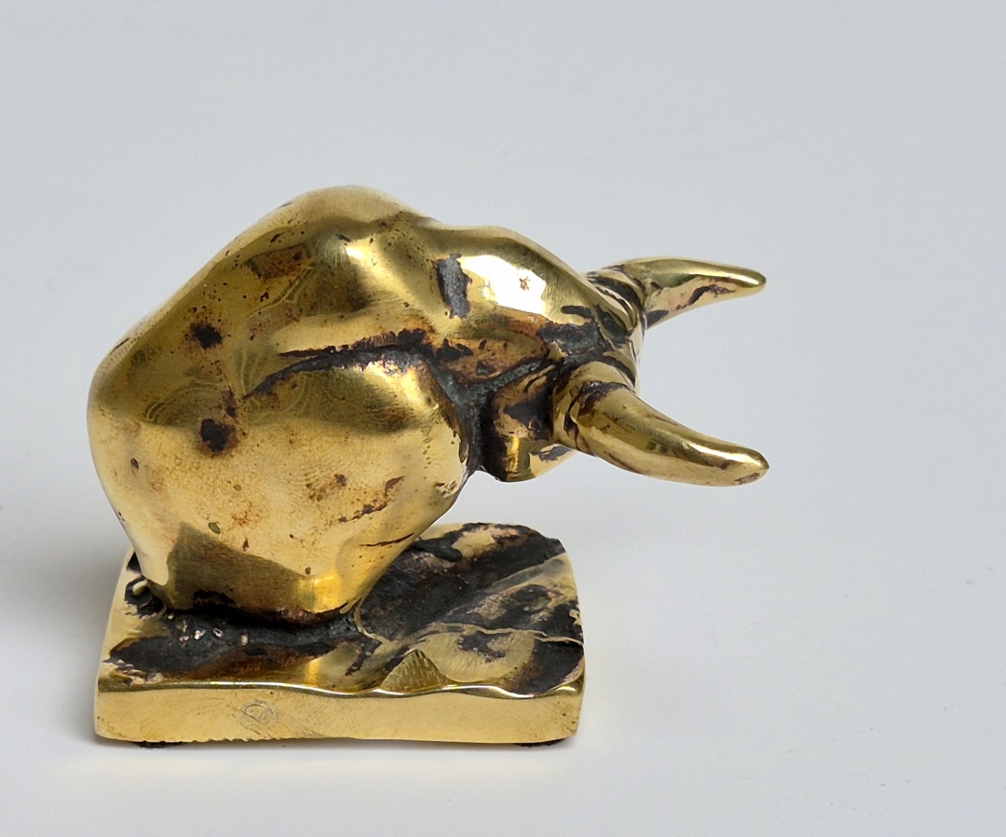 Bull, 2021, bronze, 5 x 6.5 x 4 cm, 5/5